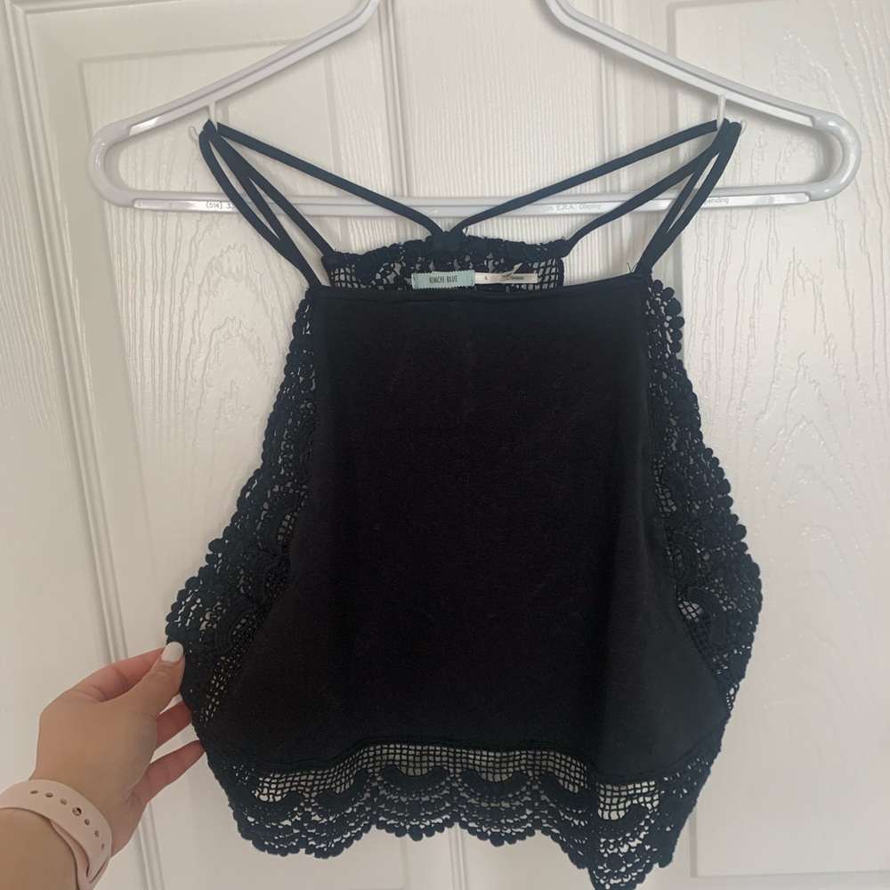 Urban Outfitters Kimchi Blue Blackless Lace Tank Top